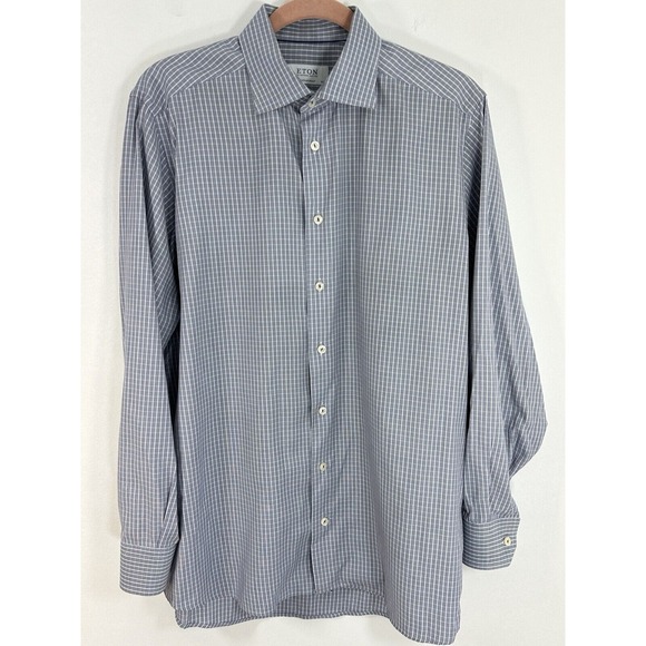 Other - CONTEMPORARY Eton Men's Blue Cotton Dress Shirt 16.5 42
